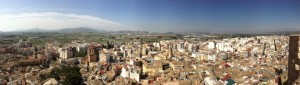 Panorámica de Villena desde el Castillo de la Atalaya.