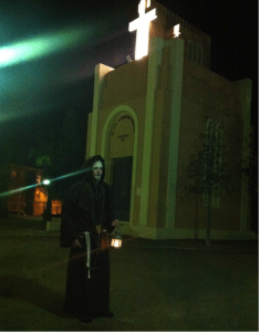 Ruta Teatralizada Nocturna, Sede Junta Mayor de Hermandades de Semana Santa. Fuente: el Autor.