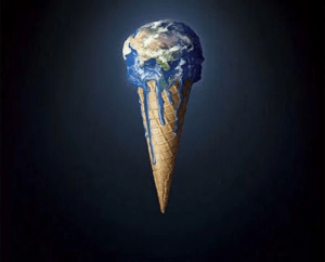 Figura 2: La Tierra se derrite. Fuente: Blog Paraísos Perdidos