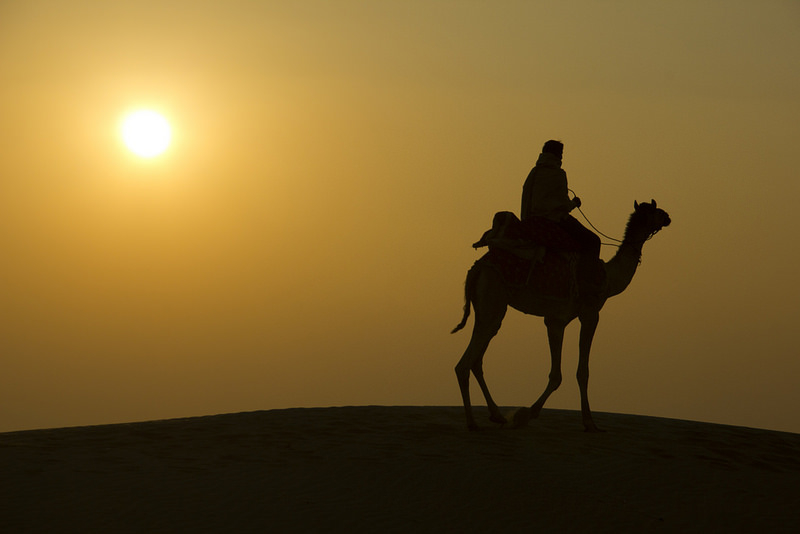 Atardecer en el Desierto del Thar