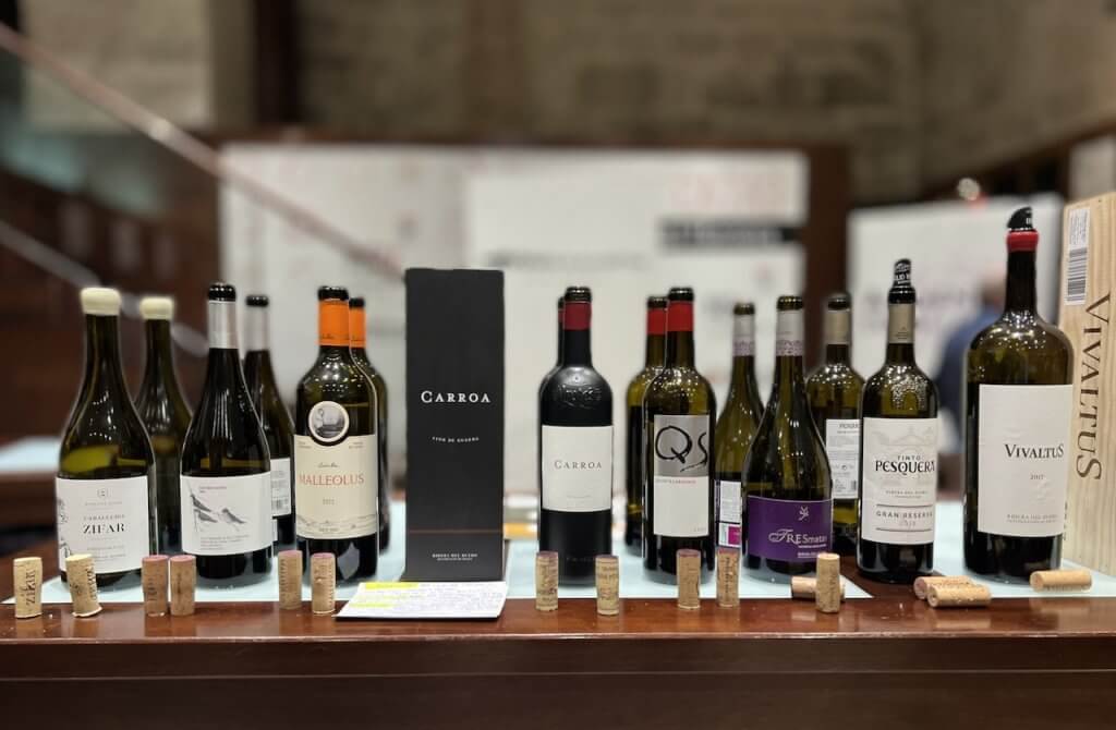 Vinos catados en el Castillo de Peñafiel