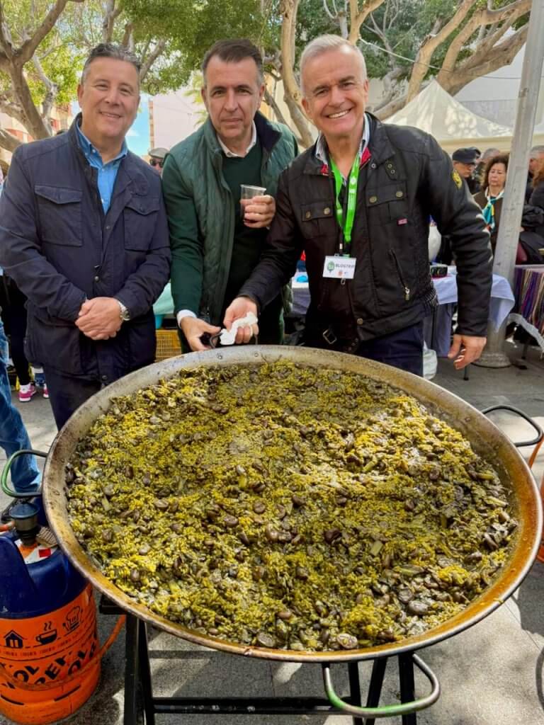 Miguel Andujar, Toni Perez y Carlos Corredor en el Congreso Nacional de la Alcachofa de  Almoradi
