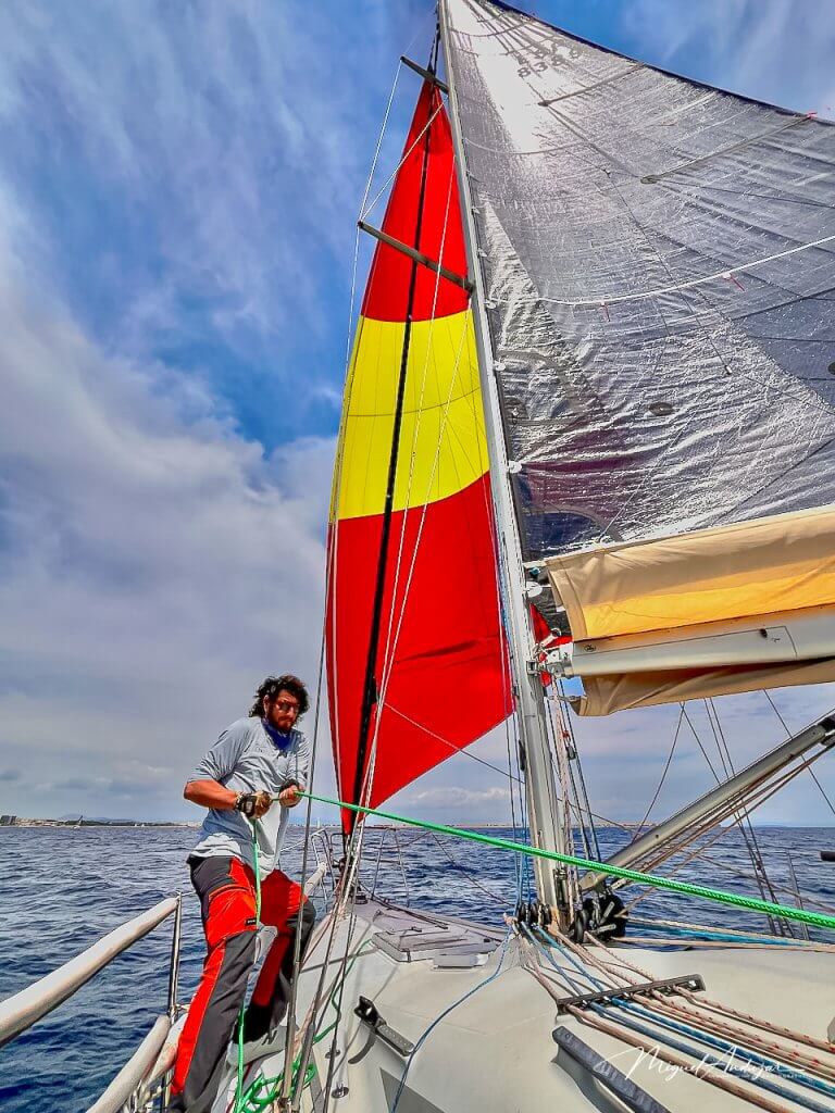 Raúl Cardenete, velero Tabarka XX Trofeo Optica Chantal Torrevieja