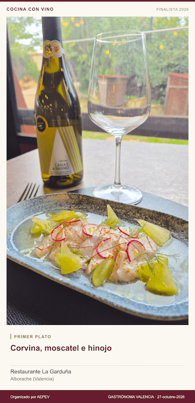 Corvina, moscatel e hinojo